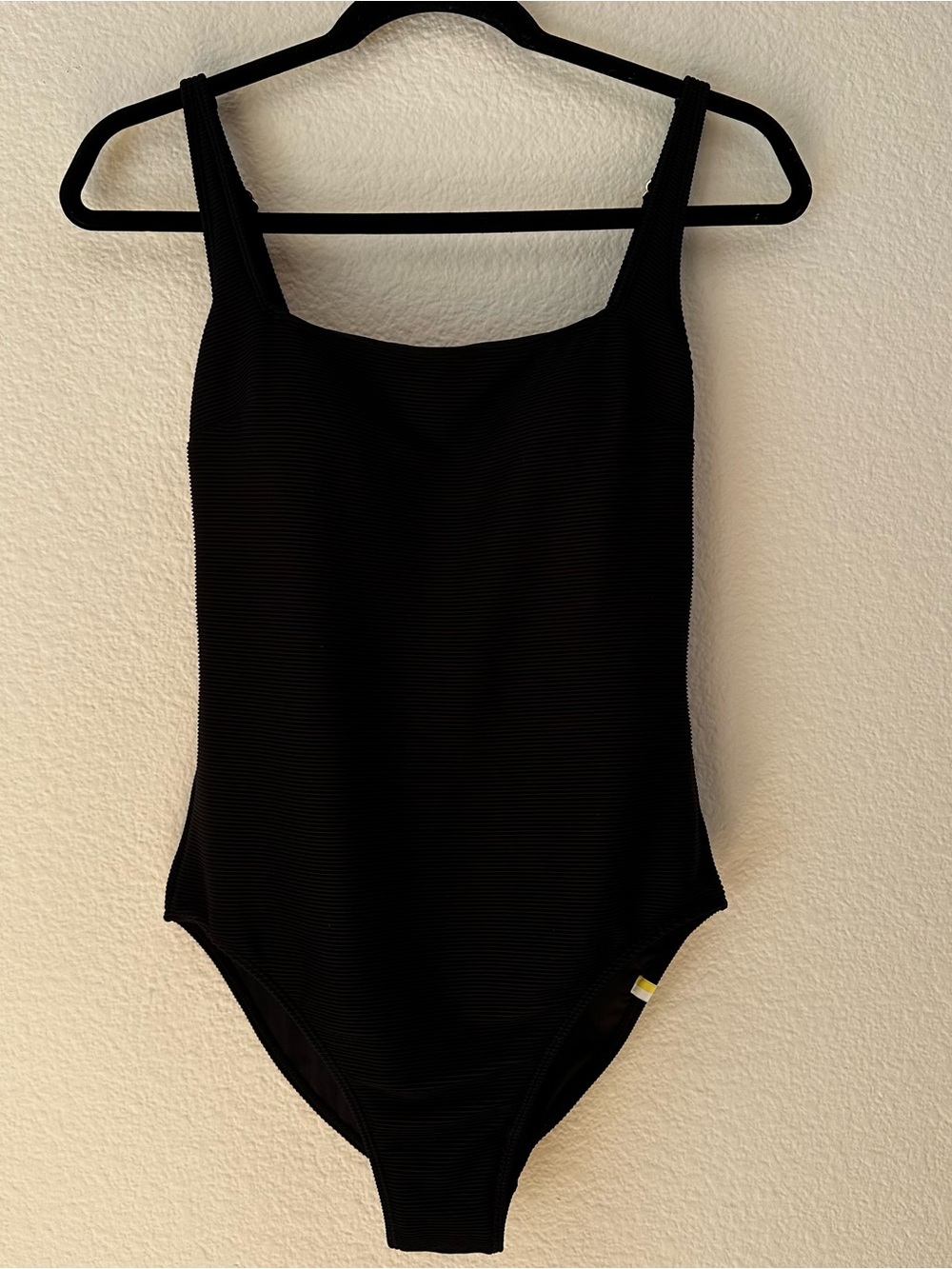 Summersalt ripple square neck swimsuit one piece 6 black